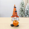 Wholesale Halloween Cloth Gnome Figurine Faceless Old Man Holding Pumpkin Home Decor Accent