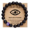 oly-28aa5c28d104ef12d54e589cd65dd482 Wholesale Frosted Tiger Eye Stone Evil Eye Beaded Bracelet Men's Fashion Accessory