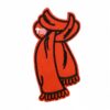 Wholesale Trendy Red Embroidered Cloth Patches Polyester Thread Decorative Sewing Accessories