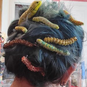 oly-28d0a60810806542c107e232b56c0661 Wholesale Halloween Caterpillar Hair Clip Set 12-Pack Fashion Accessory Resale