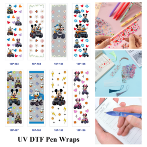 Wholesale 2/8/16pcs UV DTF Stickers Cartoon Mouse Duck Car Print Pen and Bookmark Stickers OLY Exclusive