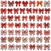 Wholesale Polyester Embroidered Patch Cartoon Bow and Heart Design for Clothing Bags Everyday Use