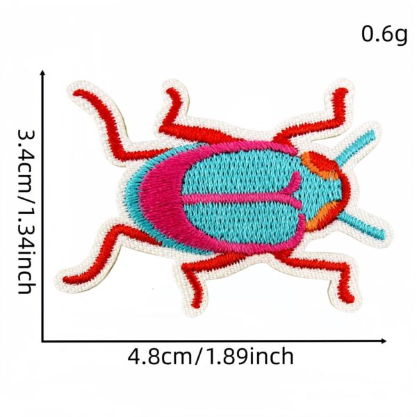 oly-28fcd718311b24fd857acda77d649e11 Wholesale Colorful Cartoon Insect Embroidered Patches 14-Piece Set for Clothing Bag Decoration Iron-On DIY Craft Supply