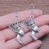 Wholesale Vintage Egyptian Queen Drop Earrings Gold Alloy Electroplated Party Wear Jewelry Accessory