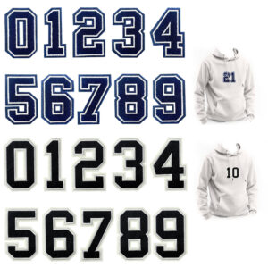 oly-29200e9e00779dad49ce95e446d6fa20 Wholesale Stylish Arabic Number Embroidery Patches Iron On Polyester Patches for Clothing Blue White DIY Gift Accessory