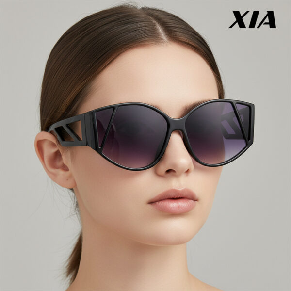 oly-293171a62d230144050860a62ee3b807 Wholesale Retro Cat Eye Hollow Sunglasses Large Frame UV Protection for Outdoor Travel Vacation Stylish Fashion Accessory