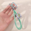 oly-296747cda31ba227c62bf115719d2385 Wholesale Polyester Braided Wrist Strap Lanyard with Star Pattern Colorful Knots for Keys Phone Decorative Accessory