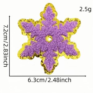 Snowflake cloth sticker 9 #