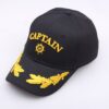 oly-29ea3adf3e2a25e5999d31f27a7e7207 Wholesale 3D Embroidered Black Captain Hat Chic Sailor Style for Everyday or Party