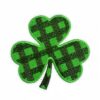 Wholesale Irish Green Clover Embroidered Iron-On Patch Stylish Clothing Decorative Accessory Gift