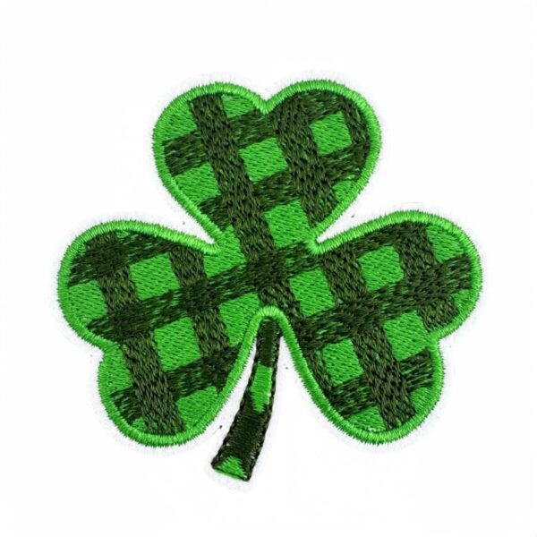 Wholesale Irish Green Clover Embroidered Iron-On Patch Stylish Clothing Decorative Accessory Gift
