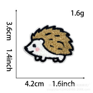 Self-adhesive*hedgehog*towel embroidery