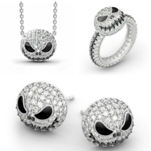 Wholesale Oil Drip Skull Demon Jewelry Set Fashion Accessory Gift