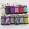 Wholesale Purple PU Rhinestone Cylindrical Lipstick Bag Charm Trendy Fashion Accessory for Women