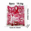 oly-2a4165f730e3ac37987ab78d6daec2a7 Wholesale 8 Pieces Polyester Embroidered Patches Pink Ribbon Butterfly Design Decorative Accent for Everyday Use