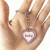 Wholesale Metal Love Couple Keychain Sweet Style Bag Charm Gift