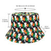 Wholesale Trendy St. Patrick's Day Bucket Hat Clover Print Sun Protection Gift