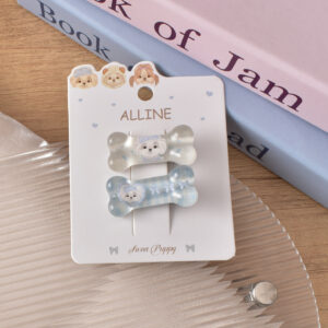 17# Blue Transparent Bones - 2pcs