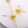 Wholesale Cute Owl Acrylic Loose Beads Solid Color DIY Fashion Accessory for Bracelet and Car Decor Gift