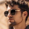 oly-2a78d8e1216a62a529c74e901498c91e Wholesale Trendy Oval Metal Frame Sunglasses UV400 Gold Gray Lenses Fashion Accessory