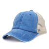 Wholesale Washed Curved Brim Baseball Cap with Ponytail Opening  Mesh Summer Sun Hat for Women, Adjustable, Boutique Resale