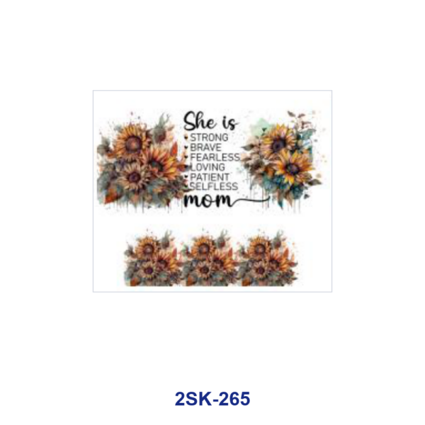 Wholesale 8pcs Vintage Floral Mini Cup Keychain Sticker