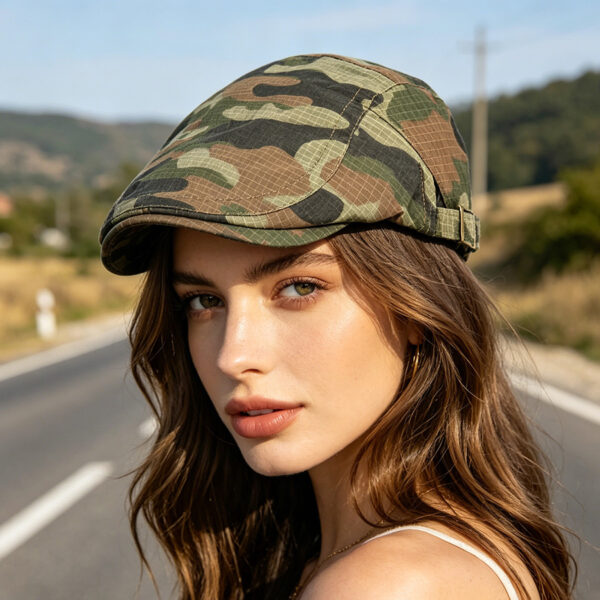 oly-2ab134f64db4c681065da0be3440ac15 Wholesale Chic Camouflage Beret Sun Hat Quick Dry Spring Casual Gift
