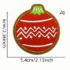 Wholesale Christmas Cartoon Embroidered Iron-On Patches Polyester Thread Decorative Patch for Home Decor and Party