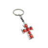 oly-2af6a1cf97712927f6e42901116ef977 Wholesale Punk Gothic Red Cross Pendant Keychain Bag Charm Car Key Accessory