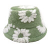 oly-2b16a2f1d8c185de757ddcd2830e13dc Wholesale Sunflower Plush Fisherman Hat Dark Green Winter Outdoor Hat for Women