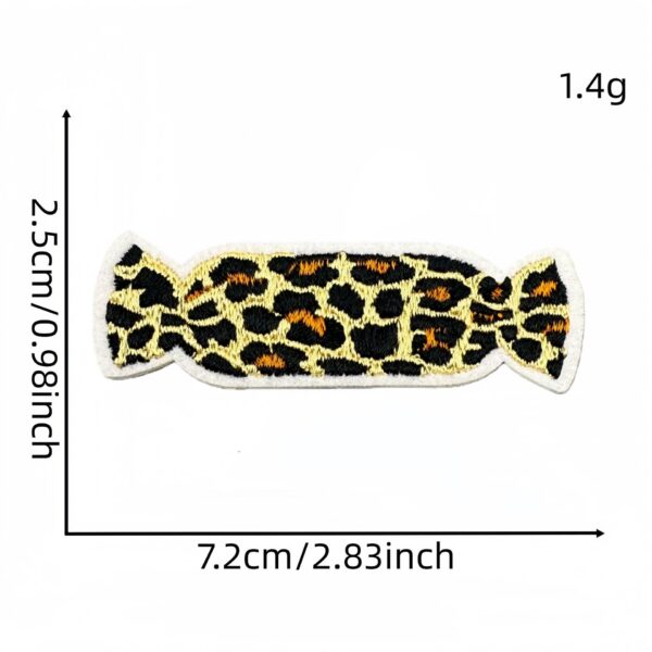 Wholesale Retro Cartoon Leopard Pattern Iron-on Embroidery Patch, Stylish Polyester Clothing Accessory Gift