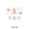 Wholesale 2/4/8pcs Watercolor Fairy Tale Animal Scenery Print Mini Cup Keychain Sticker