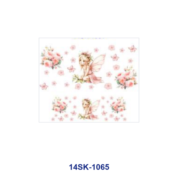 Wholesale 2/4/8pcs Watercolor Fairy Tale Animal Scenery Print Mini Cup Keychain Sticker