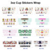 oly-2b318834276908e6d6cc74404159ebc8 Wholesale 8pcs Variety Mixed Designs 3oz Cup Stickers Wrap OLY Exclusive