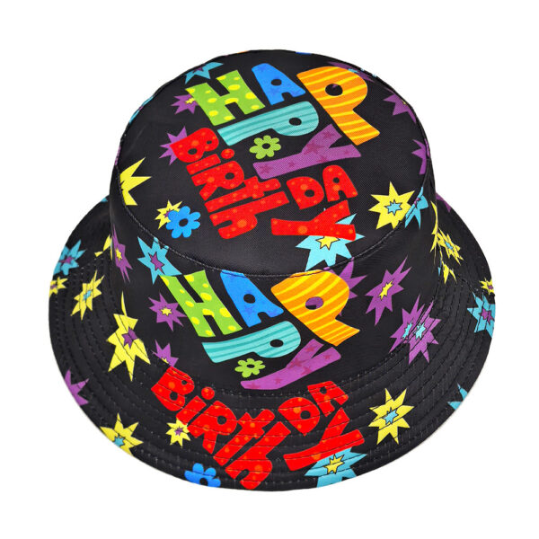 oly-2b33d5978a7bfb915554875d6235a744 Wholesale Happy Birthday Bucket Hat Unisex Sun Protection Party Hat Boutique Resale
