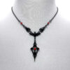 oly-2b354be357cd2f08f32e2c9fe3d49a66 Wholesale Gothic Bat Cross Pendant Necklace Trendy Jewelry Accessory for Party or Gift