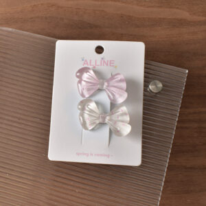 7 # Pink series 2 large bows-2pcs