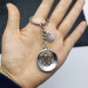 Wholesale Retro Snake Round Keychain Decorative Zinc Alloy Car Key Accessory Gift
