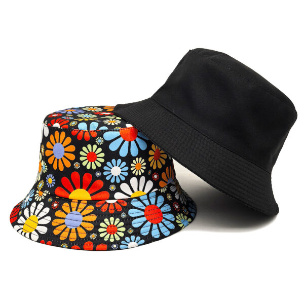 Wholesale Floral Printed Bucket Hat Sun Protection Fashion Accessory