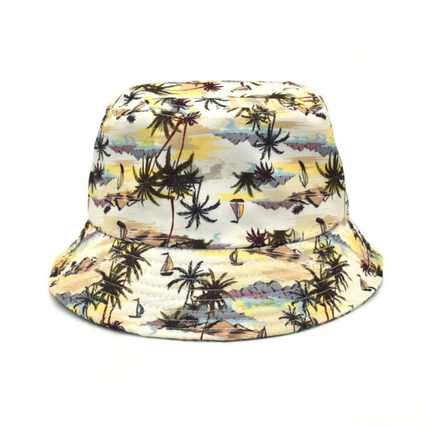 Wholesale Flame Print Fisherman Hat Summer Outdoor Travel Bucket Hat Fashion Accessory