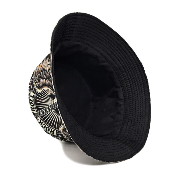 Wholesale Unisex Guitar Print Bucket Hat for Music Festival Outdoor Sun Hat Trendy