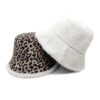 oly-2b8965be13b4ec078723993aa574c844 Wholesale Trendy Leopard Print Fisherman Hat Winter Warm Rabbit Fur Lining Casual Fashion Accessory