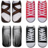 oly-2b8cb52a0106da817256f7984693a208 Wholesale 3D Flip Flop Printed Socks Geometric Pattern Breathable Polyester Cotton Party Fashion Socks for Kids
