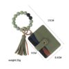 oly-2b9397967923ebf85254c628864ebd6d Wholesale PU Tassel Keychain with Leopard Print Silicone Beads Stylish Accessory