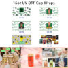 oly-2b9f1865be3438728477116b665729f3 Wholesale 5pcs Retro Male Cartoon Portrait Lab Chemical Skull Green Floral Collage Mixed Graphic Print 16oz Cup UV DTF Wraps OLY Exclusive