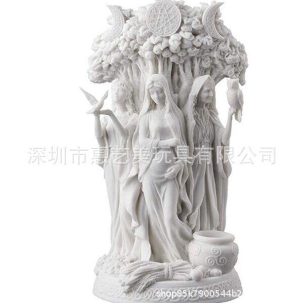 Wholesale Dark Triple Goddess Greek Celtic Resin Statue Home Decor Gift
