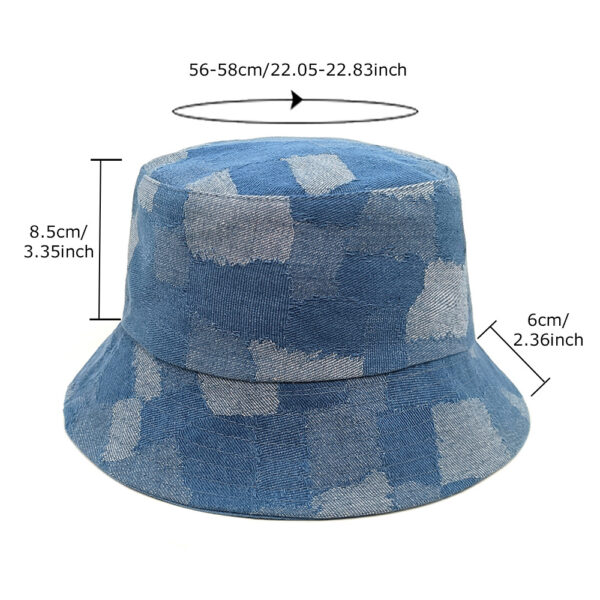 oly-2ba9f0a890882500997d4910900622c2 Wholesale Navy Blue Denim Fisherman Hat Sun Hat Casual Outdoor for Women Men