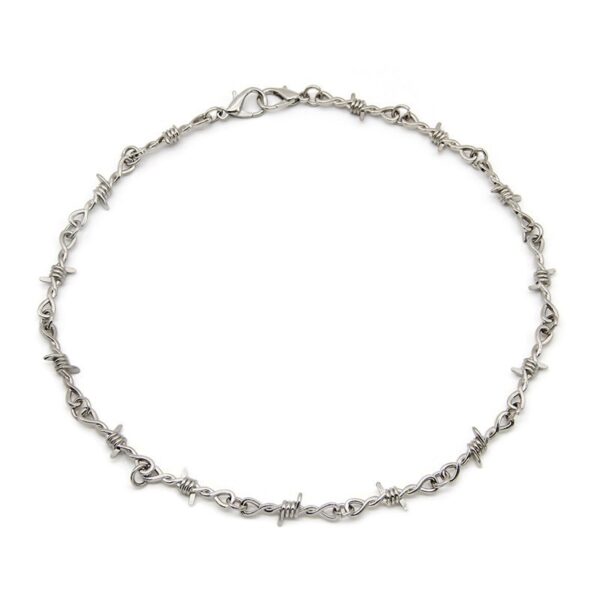 Wholesale Gothic Punk Spike Choker Necklace Zinc Alloy Fashion Accessory for Resale