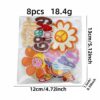 oly-2bc922afd89257c18730246b26290e4c Wholesale Bohemian Butterfly Sunflower Iron-On Patches 8pcs Decorative Polyester Thread for Resale