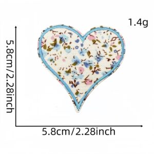 Love heartbreak cloth sticker 3#Blue
